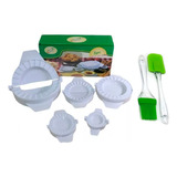 Pack 5 Moldes Empanadas + Espatula Brocha Silicona Asado