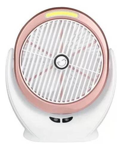 Ventilador De Campamento Recargable Con Luz Led Portatil