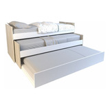 Cama Nido Triple Marinera Minimalista 1 Plaza Melamina