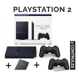 Playstation 2 Sony + 2 Controles Play 2 Completo + 3 Jogos