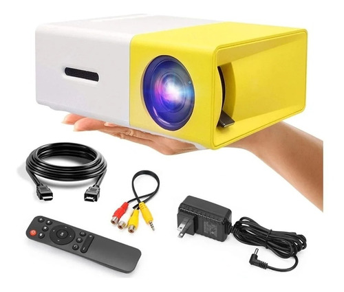 Mini Proyector Led Video Beam  Yg300 Hdmi Usb Av 600 Lumenes