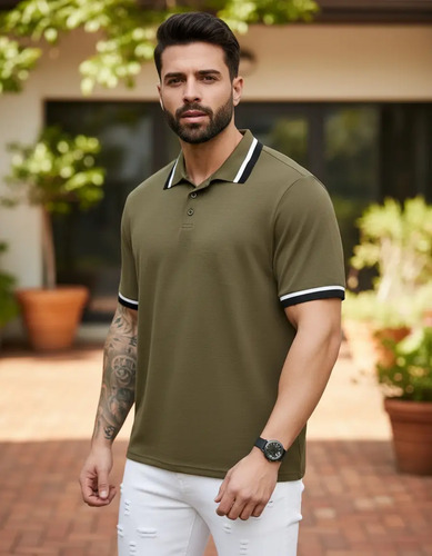 Playera Tipo Polo Tallas Extras Regalo Hombre  Cc6061u | Envío gratis