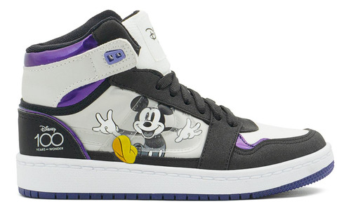 Tenis Edicion Especial Mickey Mouse Panam Blanco Morado