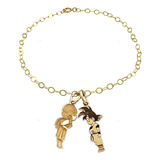 Pulsera Goku Milk Pareja Baño Oro 24k Plata 925 Envio