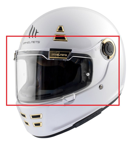 Visor Mt Helmets Jarama V-32 Clear - Negro -espejado - Md!