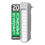 Kit 20 Luminárias Intelbras Lâmpada Emergência Bivolt 30 Led