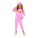 Moletom Infantil Mini Diva Blogueirinha Com Boina Conjunto