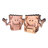 Portalapices Mdf Con Cajón Bob Esponja 10cmx12cm X 10unid