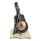 Reloj Despertador Musical Para Violín, Diseño Vintage