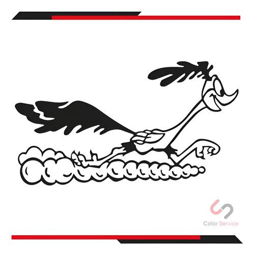 Calca Sticker Correcaminos Para Carro O Camioneta De 20x15cm