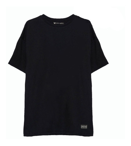 Remeron Oversize Negro Liso Algodon - Basic - Hip Hop 