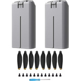 Set 2 Baterías Oem Para Dji Mini 2 + Hélices/31 Min De Vuelo