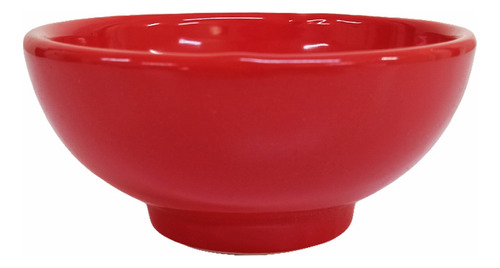 Bowl Recipiente De Ceramica 11cm Rojo