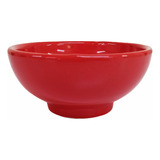 Bowl Recipiente De Ceramica 11cm Rojo