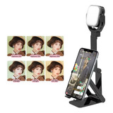 Led Fill Light Lamp With Phone Holder Mount Stand Photograph