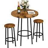 Bar Table, Modern Round Bar Table And Stools