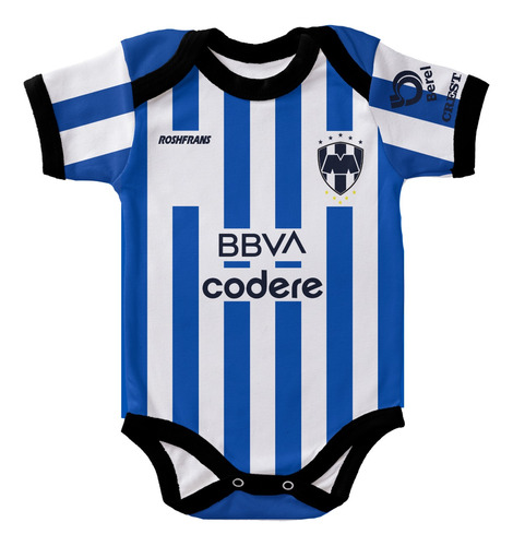 Pañalero Rayados Monterrey, Mameluco, Local, Jersey Bebé 24 