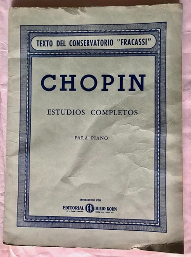 Chopin Estudios Completos Para Piano