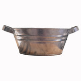 Frapera Oval Zinc Galvanizada Fuenton Decoracion Vintage