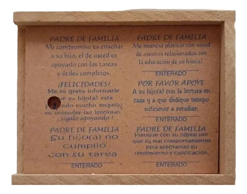 Sellos Para Maestros Recados De Madera - Material Didáctico