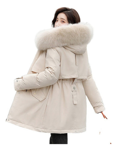 Nuevo Chaqueta De Invierno Para Mujer, Parka, Abrigo Largo D