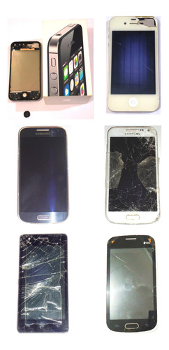 6 Celulares Defeitos Apple Samsung Q-touch iPhone 4s S4 Q06