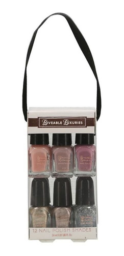 Set De Uñas Loveable Luxuries/ 12 Mini Esmaltes 