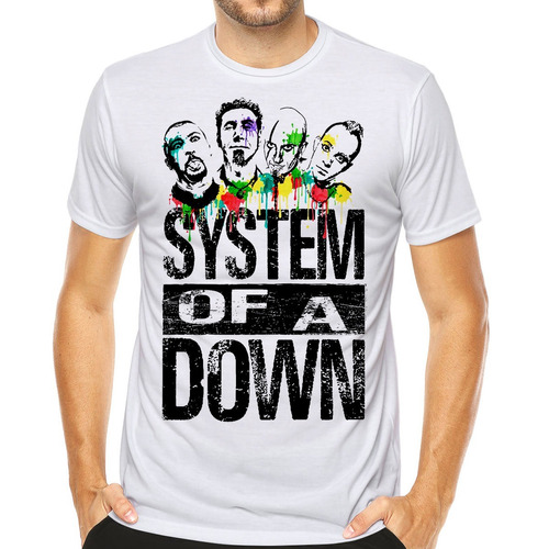 Camiseta System Of A Down Bandas Rock Blusas Moda Estilo