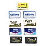 50pzs Navajas Para Rasurar: Feather, Astra, Gillette, Derby