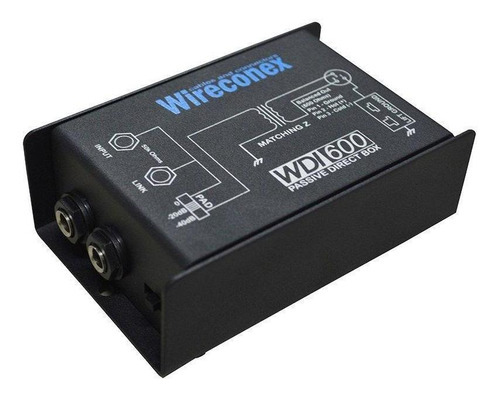 Direct Box Wireconex Wdi600 Passivo Impedância Instrumentos