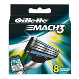 Cuchillas De Afeitar Gillette Mach 3 manual (8 unidades)