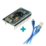 Placa Leonardo Pro Micro 5v + Cabo Usb Para Arduino