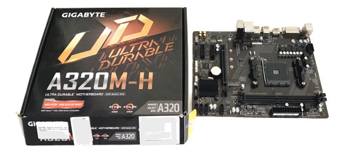 Placa Mae Gigabyte A320m-h Ddr4 - Am4 - Com Espelho