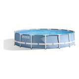 Piscina Estrutural Prisma Intex 4,57 X 1,07mt  + Accesorios