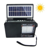 Radio Am/fm 8 Bandas, Modelo Ba-1575 Solar, Usb, Tf. 
