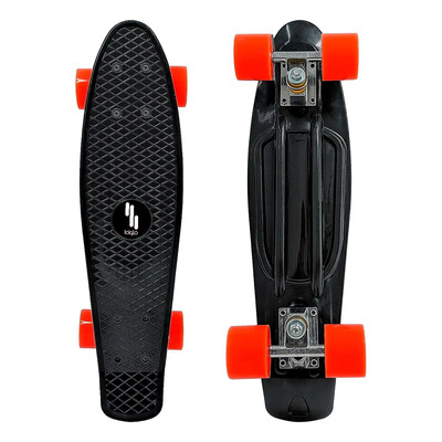 Patineta Tipo Penny Board Mini Skate Skateboard 55cm Iciqlo Ruedas Rojo Rulemanes Negro | Meses sin interés