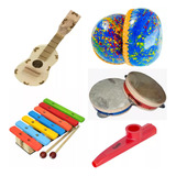 Bandinha Ritmica Com 5 Instrumentos Infantis Montessori
