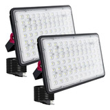 Pack De 2 Focos Led 200w Para Exterior, Jardín Y Deportes