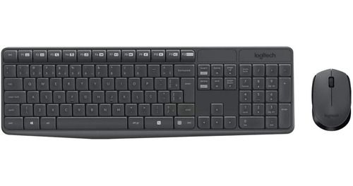 Logitech Mk235 Kit Teclado Mouse Wireless S/ Fio Resist Àgua