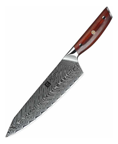 Cuchillo Acero Damasco 67 Capas Xinzuo 8.5 Pulgadas.