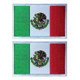 2 Parches De Bandera De Mexico De Aliplus Bordados Tacticos