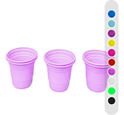 200 Copinhos Shot Descartável 60ml Colorido