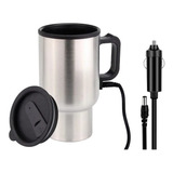 Vaso Jarro Termico Acero Inoxidable 12v Cargador Auto Tapa 