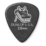 Púas Jim Dunlop Cocodrilo Gator C/ Grip 417r Pack X 12