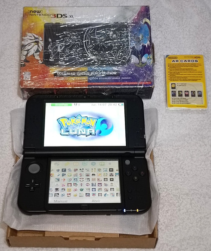 New Nintendo 3ds Xl Edición Pokémon Solgaleo Con +70 Juegos