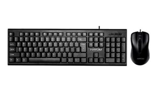 Kit Teclado E Mouse Usb Hayom Office Com Fio