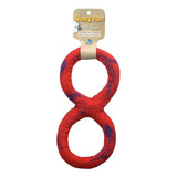 One Pet Planet Juguete De Lana Para Perro, 8 Pulgadas, Rojo