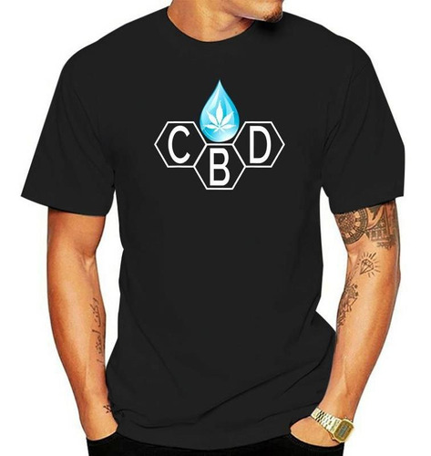 Camisa Científica Cbd Oil Drop Cannabidiol Cáñamo Café