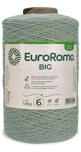 Barbante Euroroma Big Cone 1,8 Kg Fio 6 - Escolha Cor
