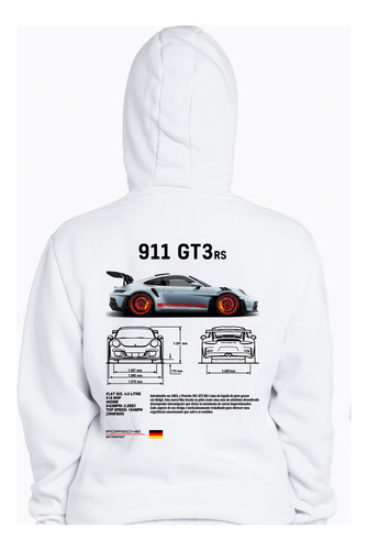 Moletom Casaco De Frio Carro Corrida Luxo Porsche 911 Gt3rs